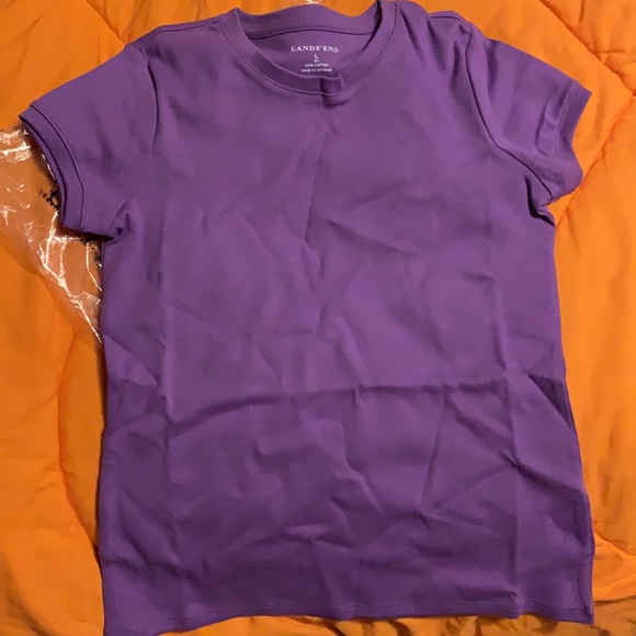 Lands’ End Purple Girl’s T-shirt size L/6X - Picture 1 of 5